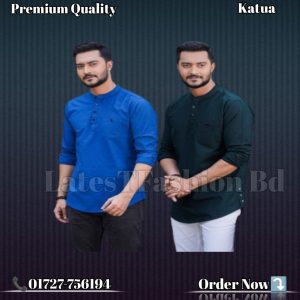 2 Pcs Long Sleeve Katua- Blue+ Bottle green
