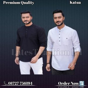 2 Pcs Long Sleeve Katua-White+ Black