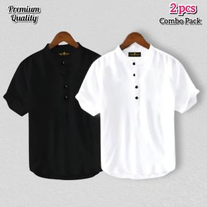 2 Pcs White+Black Combo