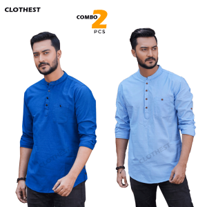 2 Pcs Long Sleeve Katua-Sky+Petrol