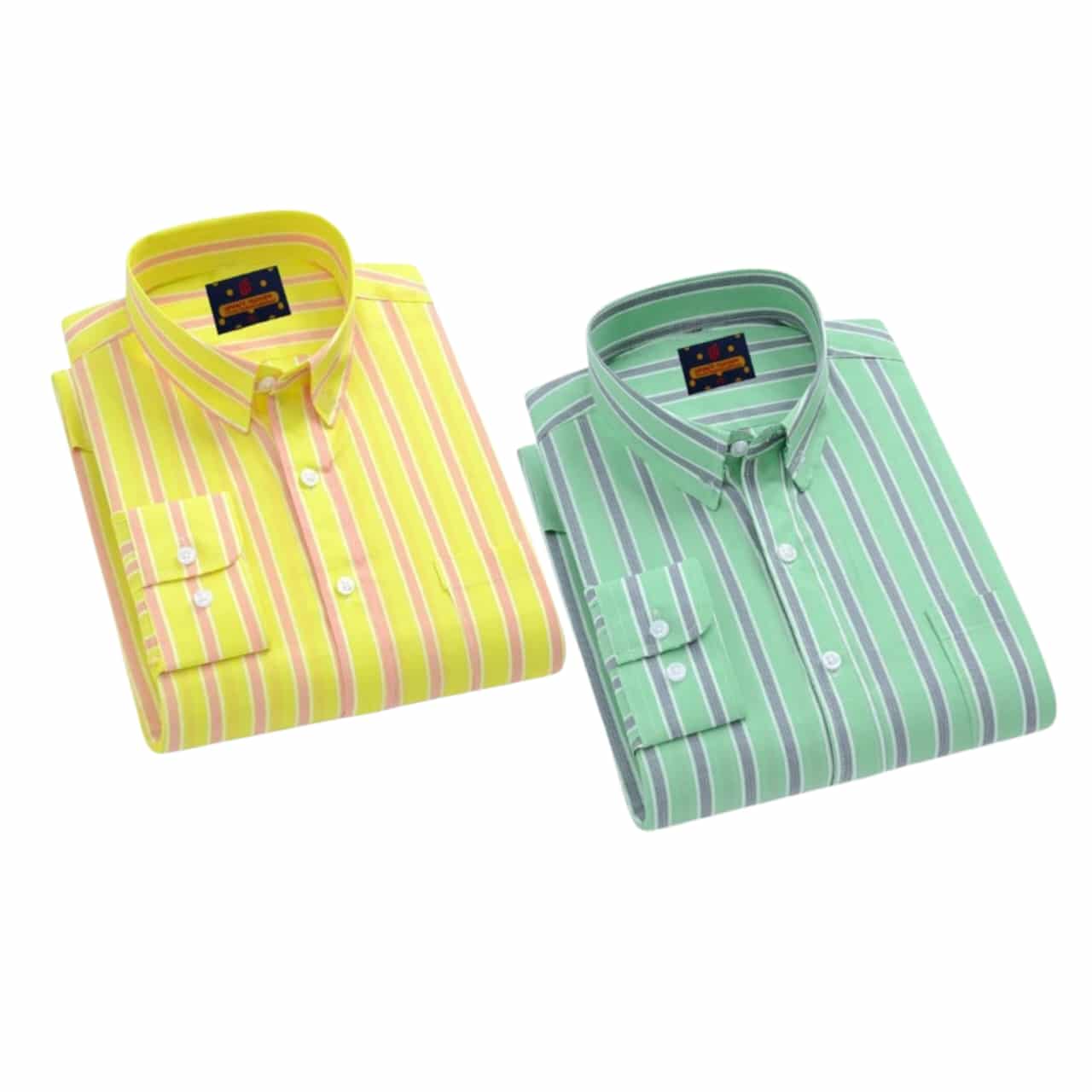 2 Pcs long sleeve Formal Check shirt for man