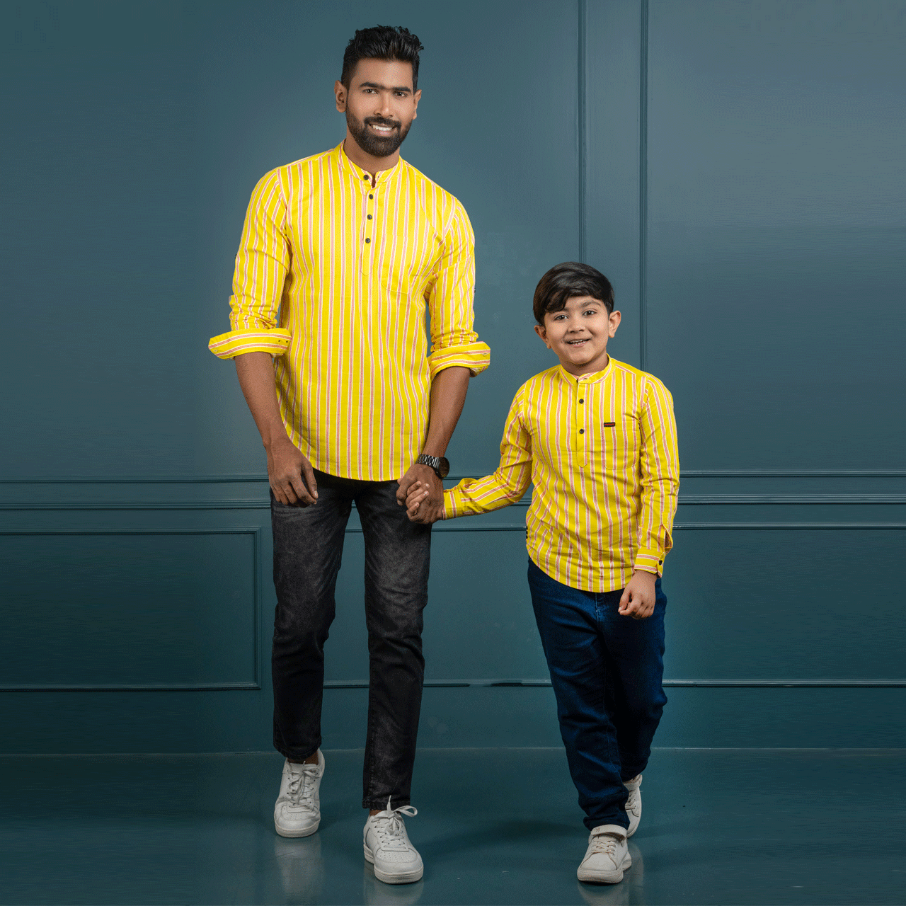 Parents Katua Combo - Yellow