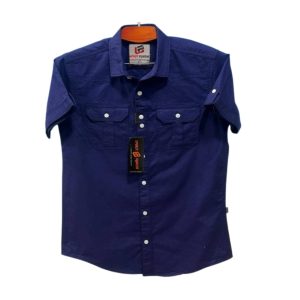 1 Pcs Half sleeve Double pocket shirt for man's