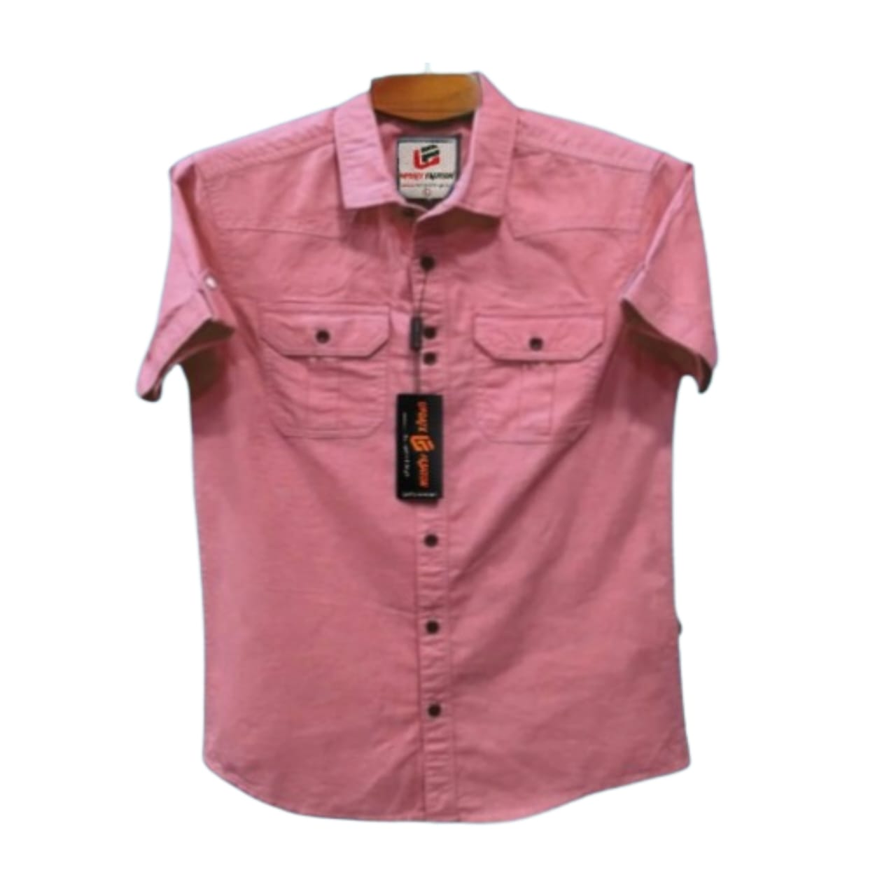 1 Pcs Half sleeve Double pocket shirt for man's