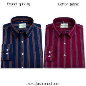 2 Pcs long sleeve Formal Check shirt for man