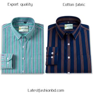 2 Pcs long sleeve Formal Check shirt for man