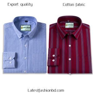 2 Pcs long sleeve Formal Check shirt for man