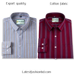 2 Pcs long sleeve Formal Check shirt for man