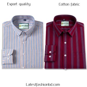 2 Pcs long sleeve Formal Check shirt for man
