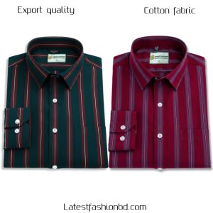 2 Pcs long sleeve Formal Check shirt for man