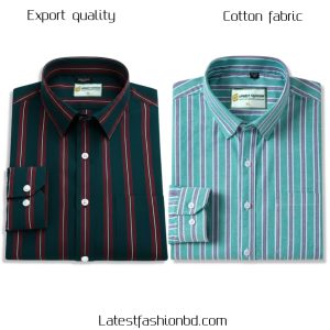 2 Pcs long sleeve Formal Check shirt for man