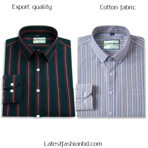 2 Pcs long sleeve Formal Check shirt for man