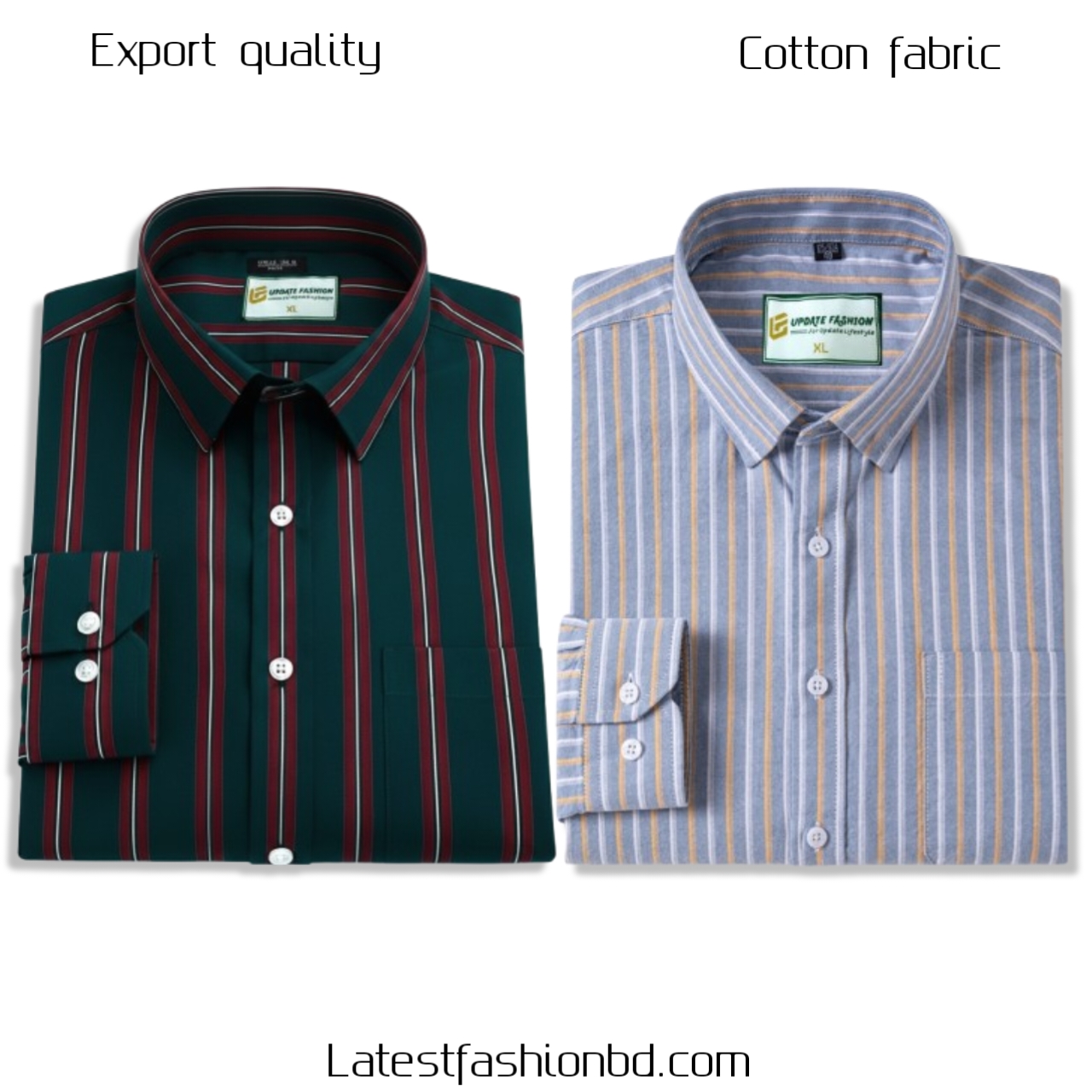 2 Pcs long sleeve Formal Check shirt for man