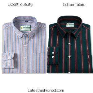 2 Pcs long sleeve Formal Check shirt for man