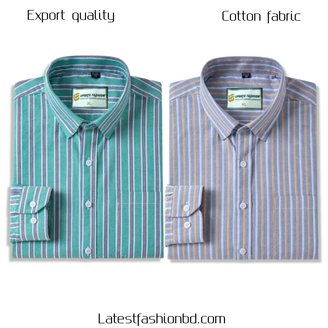 2 Pcs long sleeve Formal Check shirt for man