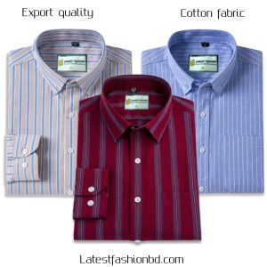 3 Pcs long sleeve Formal Check shirt for man