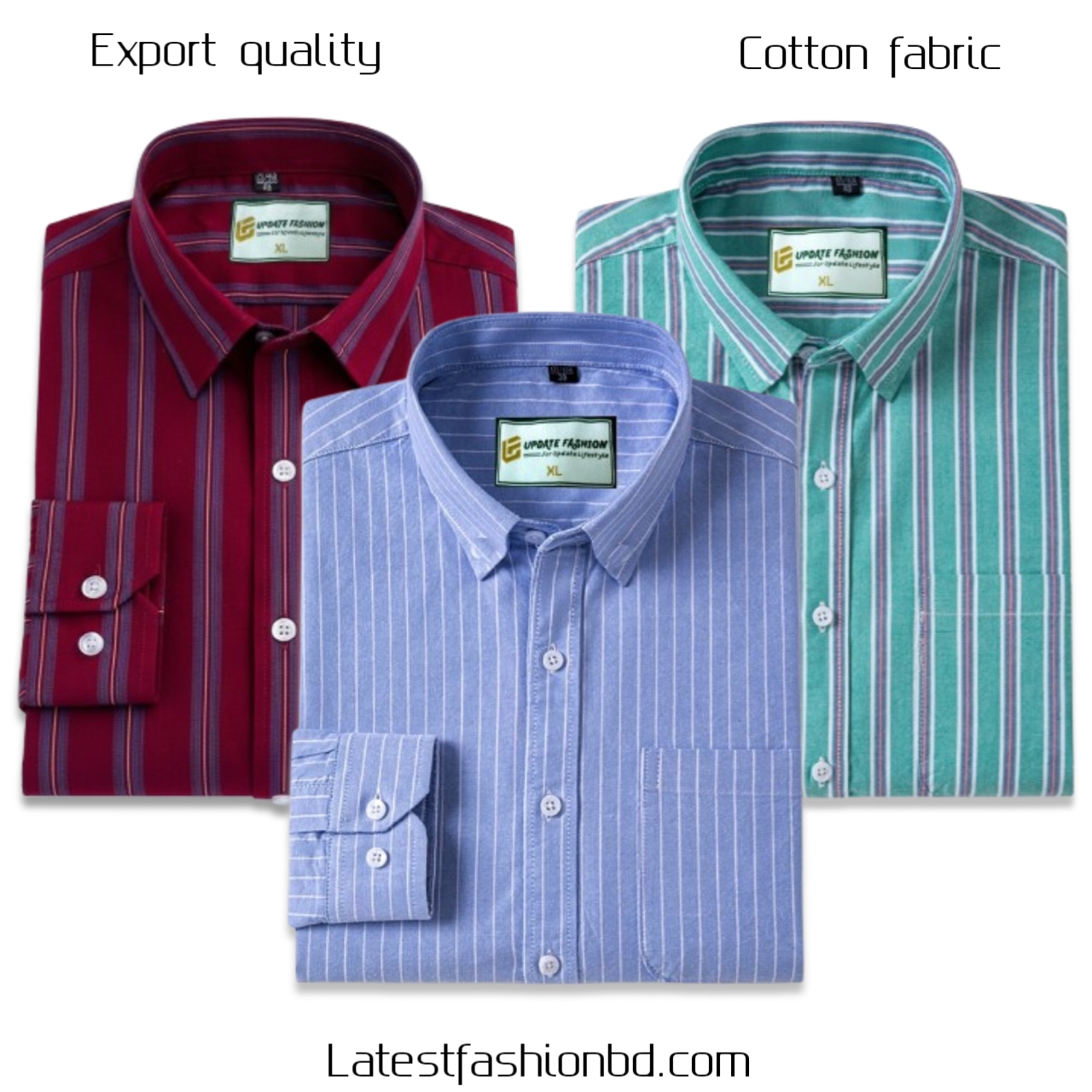 3 Pcs long sleeve Formal Check shirt for man