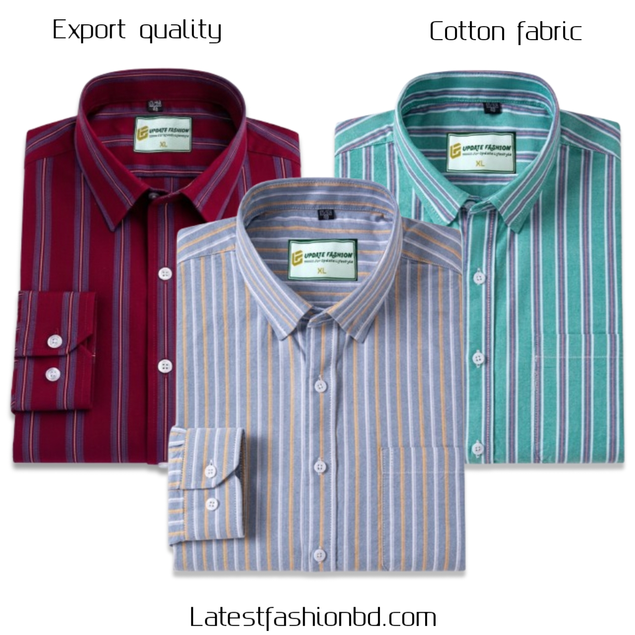 3 Pcs long sleeve Formal Check shirt for man