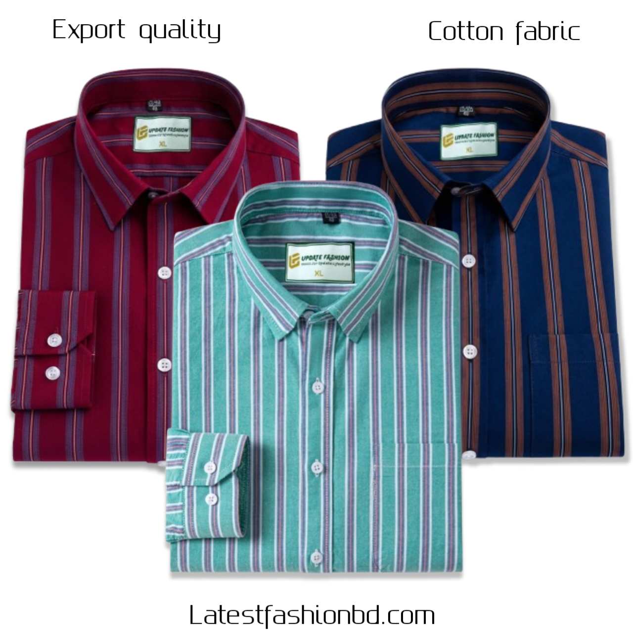 3 Pcs long sleeve Formal Check shirt for man