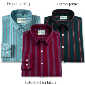 3 Pcs long sleeve Formal Check shirt for man