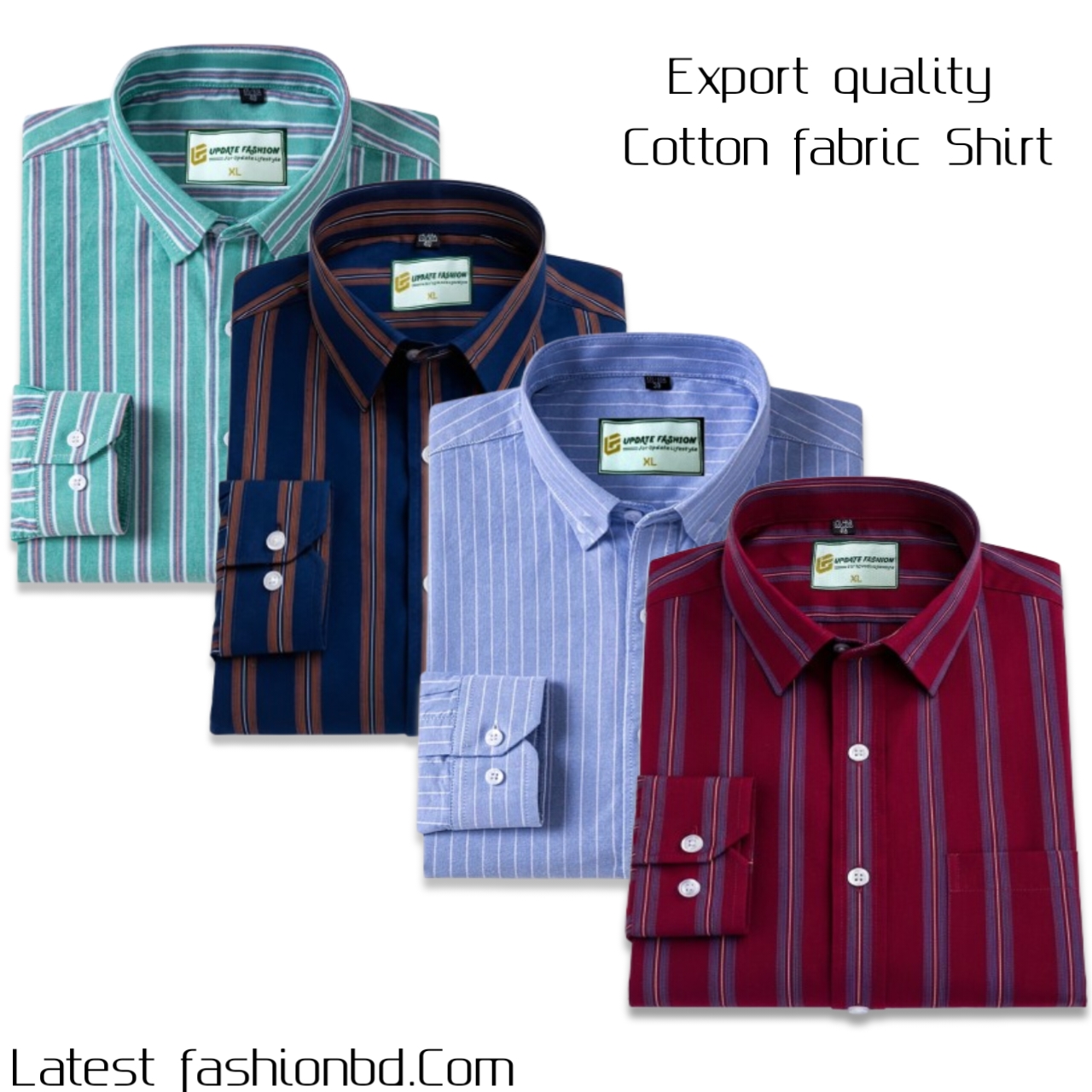 4 Pcs long sleeve Formal Check shirt for man