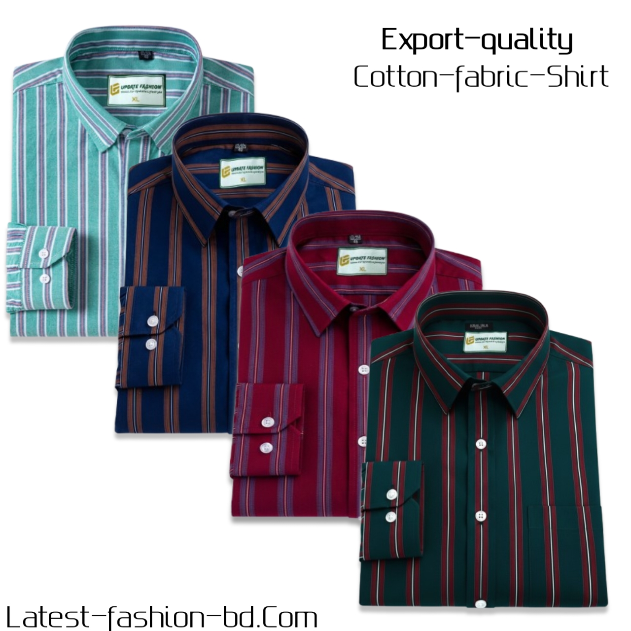 4 Pcs long sleeve Formal Check shirt for man