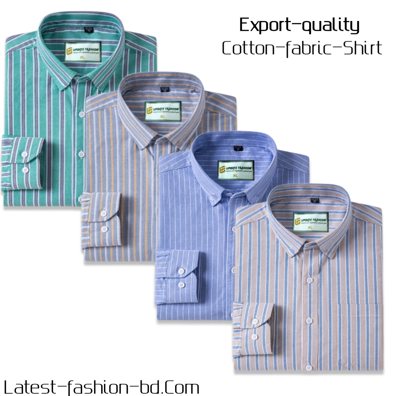 4 Pcs long sleeve Formal Check shirt for man