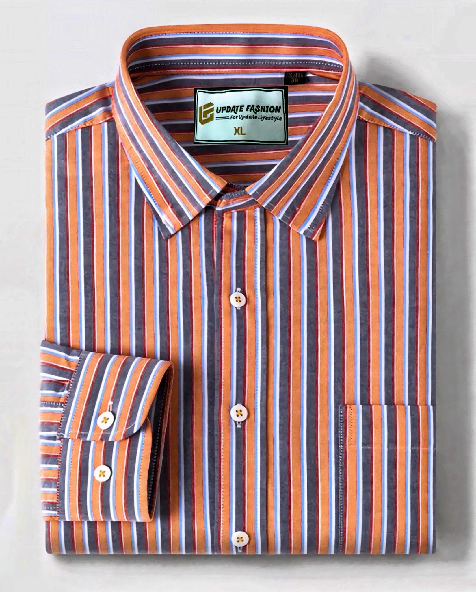 1 Pcs long sleeve Formal Check shirt for man