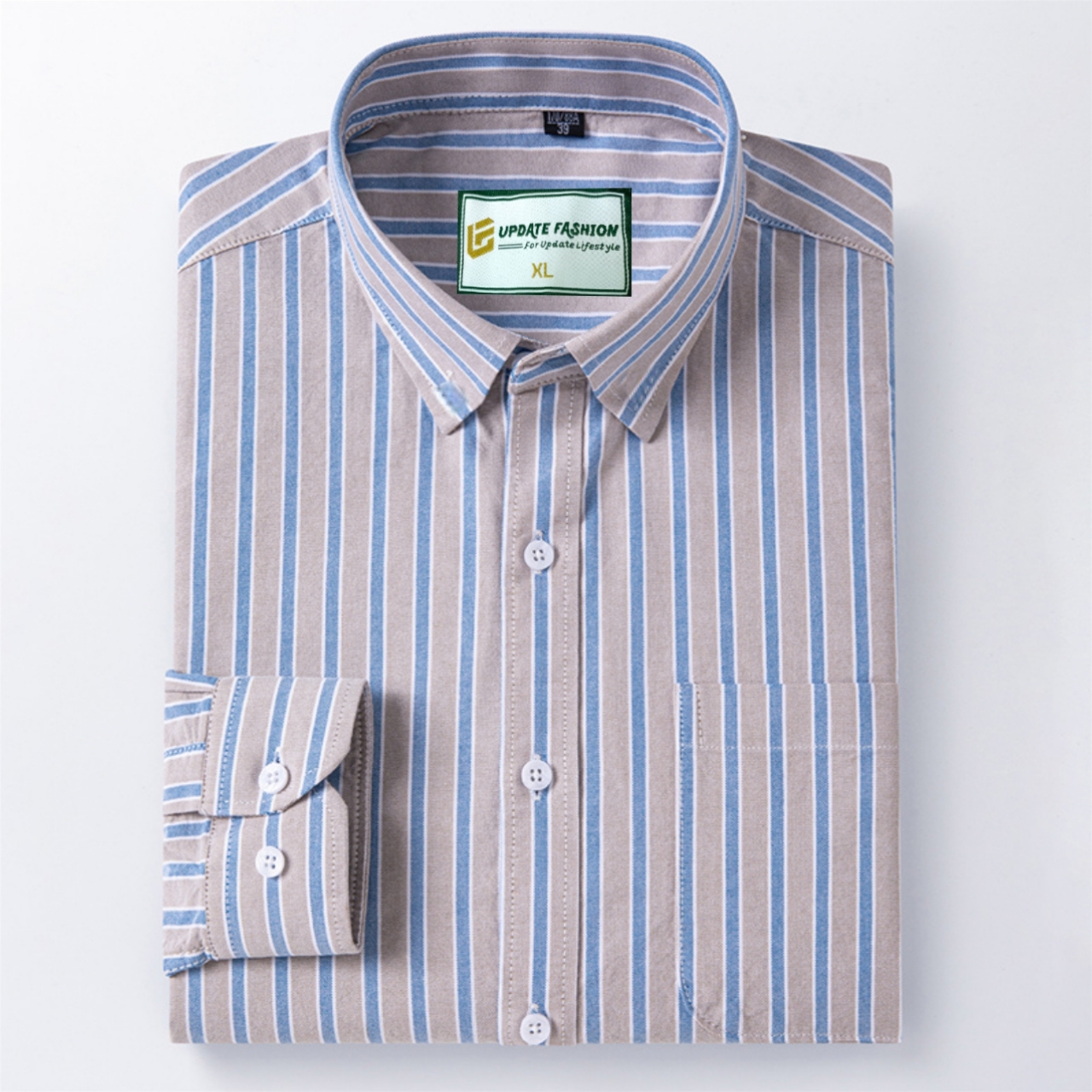 1 Pcs long sleeve Formal Check shirt for man