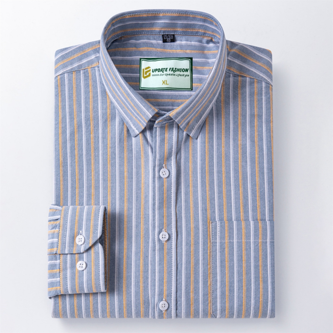 1 Pcs long sleeve Formal Check shirt for man