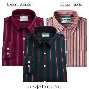 3 Pcs long sleeve Formal Check shirt for man