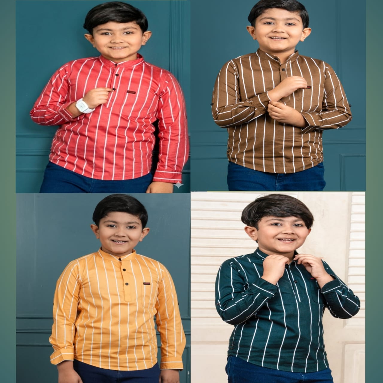 4 Pcs long sleeve katua for Boys