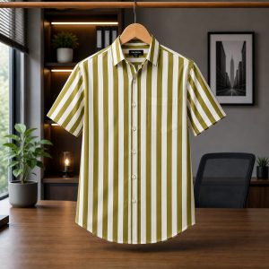 1 Pcs Half sleeve Formal Check shirt for man's